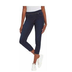 NWT Gloria Vanderbilt Ladies Mid-Rise Pull on Crop Pants Madison Size 8 2B083